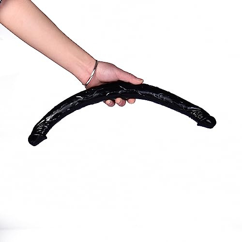 16 Inch Double Ended Silicone, Couples Sex Toys, Long Double Monster Dildo with Texture, Curved Large Dildo