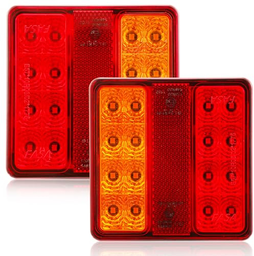 AGRISHOP LED Rückleuchten Anhänger 5Funktion 12v Wasserdicht Anhänger Beleuchtung für PKW KFZ