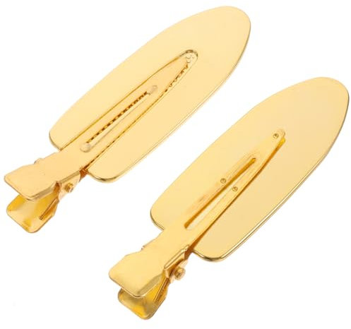 DRESSOOS 1paire Pince à Cheveux Métallique Sans Trace Pinces Pratiques Pour Coiffure Pour Salon Et Usage Domestique