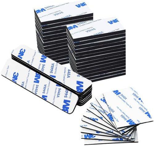 RENKE Super Strong Sided Adhesive strips - 50 PcsHeavy Duty Picture Hanging Strips for Indoor/Outdoor Use - Waterproof, Easy Cut, Perfect for Pictures,Mirrors, Frames & More