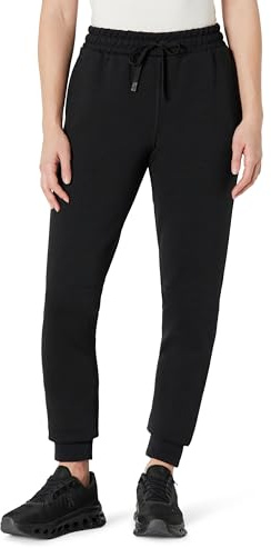 Amazon Essentials Women's Athletic High-Rise Regular-Fit Jogger Trousers, Active Sweat, Black, XXL