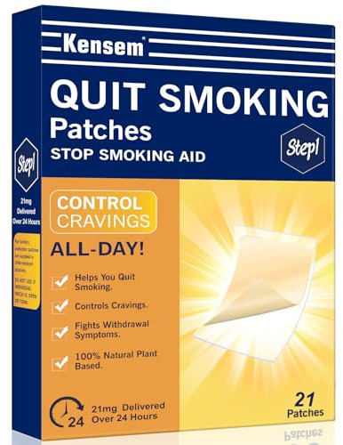 Nicotine Patches to Quit Smoking Patches Step 1, 21 mg Stop Smoking Aids Patch, 30 Count Quit Smoking Stickers That Work with 2 Weeks, Patch Provides a 24-Hour Nicotine Transdermal System-2