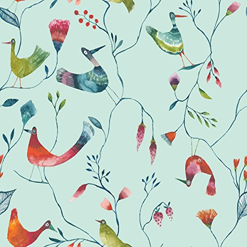 ecosoul Wachstuchtischdecke Birds (8,50€/Meter) Schutzdecke Wachstischdecke PVC Leinen Prägung Breite:140cm Länge:220cm