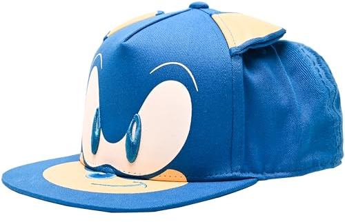 Sonic The Hedgehog Baseball Cap, Kids Adjustable Baseball Hat, Royal Blue, One Size