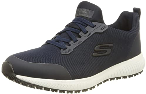 Skechers Damen Squad Sr Sneaker, Navy Flat Knit, 39 EU