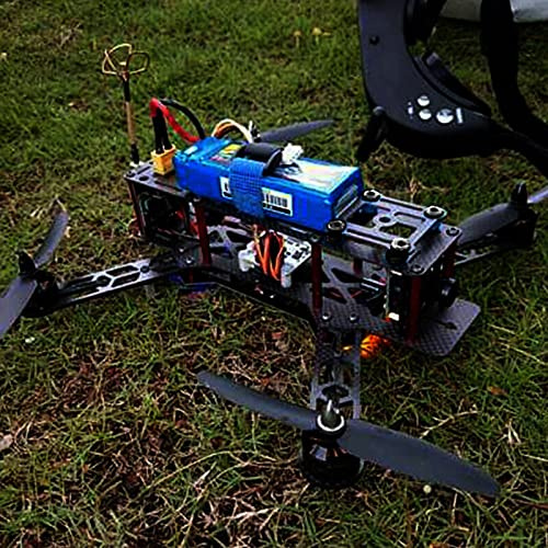 Alomejor drönarramset, quadrocopter, FPV-flygplan ramset med kolfiberstruktur för QAV250 (kolfiber)