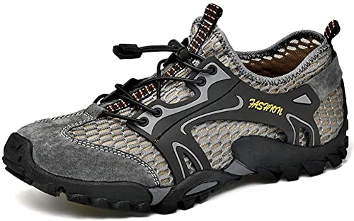 Asifn Hombre Senderismo Zapatos de Seguridad Para Ligeros Transpirables Al Aire Libre Sandalias de Malla Secado Rápido Entrenamiento Descalzo