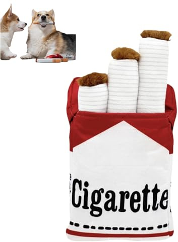 MAYFRI Nytt cigarettleksak för husdjur, hundleksaker cigaretter, pipande hundleksaker, roliga interaktiva hundleksaker, lämplig för valpar, små hundar och medelstora hundar