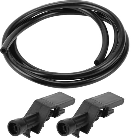 INFINAUTO Getto Lavavetri Anteriore per Parabrezza, Ugelli Spruzzo per Lavavetri Ugelli Spruzzatori per Tergicristalli con Tubo Fluido da 1,2 Metri No.76810TP6A01 per Honda HR-V 16-17 Nero