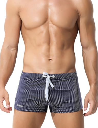 SEAUR Badbyxor för män roliga snabbtorkande badkläder boxershorts bikini sportshorts baddräkt S M L XL