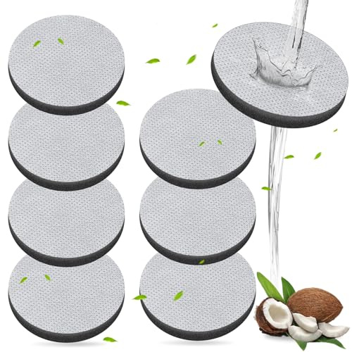 Pavlleen 8 Stück Micro Disc Wasserfilterscheiben für Brita Fill & Go Wasserfilterflaschen Karaffen, reduziert PFAS, Chlor, Mikropartikel und andere geschmacksstörende Stoffe im Trinkwasser