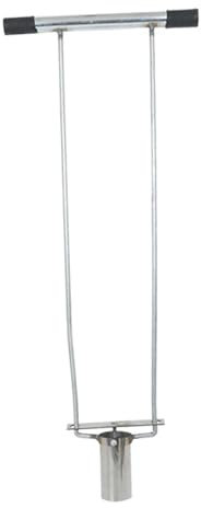 F Fityle Plantador de bulbos, Herramienta de jardinería, muestreador de Suelo, trasplantador Manual de plántulas de Metal, desbrozador de césped para Plantar, Style a