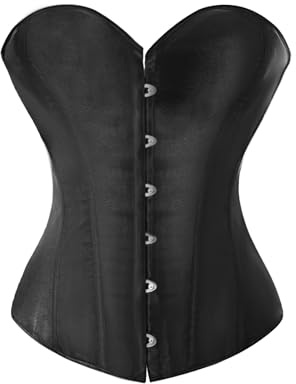 OPLERT Top corsé completo para mujer, faja reductora, faja moldeadora gótica