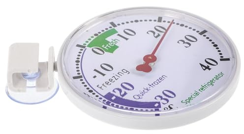 NIYANGLE Termómetro para Congelador y Refrigerador Dial Grande Indicador de Temperatura de Plástico para Control de 30 a 40 °C Monitor para Conservación Supermercados y Entornos