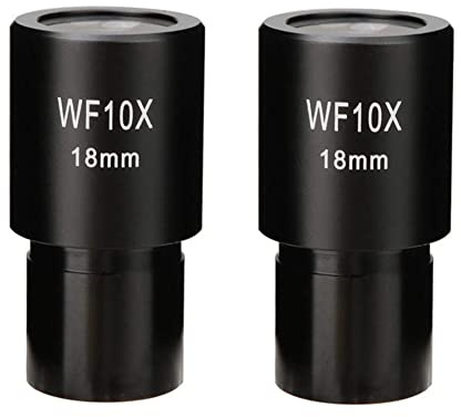 Uikdjgu 2 Pezzi WF10X Oculare Grandangolare Microscopio Biologico Lente Ottica Oculare Grandangolare 23,2 Mm Dimensioni di Montaggio