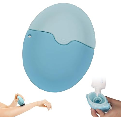 Aplicador de crema solar rellenable, botella aplicadora enrollable, aplicador de protección solar para niños, reutilizable, aplicador de protección solar para aplicar loción, protección solar, loción