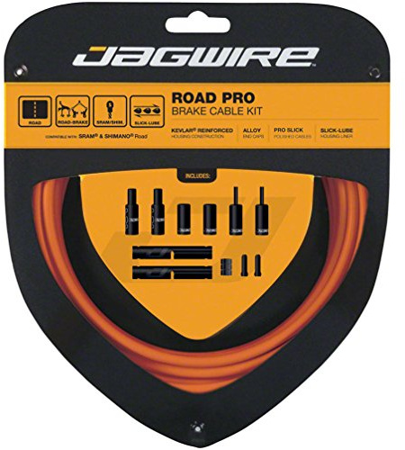 Jagwire JCK207 Pro Road Brake Cable Kit, Orange, Shimano/SRAM
