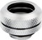 Corsair Hydro X Serie XF Hardline 14mm OD Fittings, Viererpack (G1/4 Zoll BSPP Anschlussgewinde, Solide Messing Beständigkeit, Doppel-O-Ring Design, Kompatibel Mit Zusätzlichen Hydro X Adaptern) Chrom