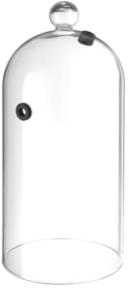 HENDI Glasglosche - Cocktail Glosche, Mit Lüftungsöffnung, Ausgestattet mit einer Silikonentlüftung zur Aufnahme des Schlauches einer Räucherpistole, ø130x(H)282mm