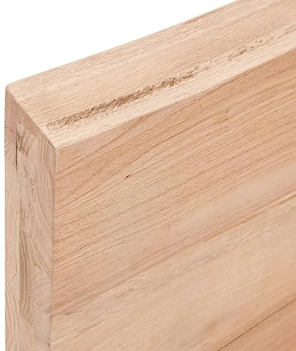 Tidyard skrivbordsskiva trä massivt trä ek arbete bordsskiva skrivbord bänkskiva ljusbrun arbetsyta 100 x 40 x 6 cm behandlat massivt trä ek