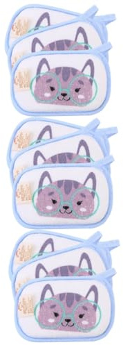 POPETPOP 9 Piezas Toalla De Baño Para Bebé Almohadilla De Baño Para Bebé Cojín De Baño Para Bebé Toallas De Infantil Exfoliante Material De La Toalla Niño Toallitas Dibujos Animados