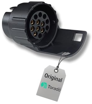 Torado Adaptateur de remorque 13 sur 7 broches - Adaptateur de prise de remorque - Adaptateur de prise de remorque ancien vers nouveau - Accessoire de remorque - Adaptateur de remorque