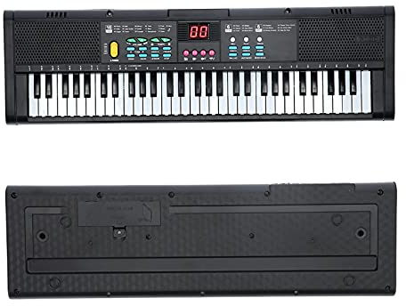 Elektriskt Digitalt Multifunktionellt Klaviaturpiano 61 Tangenter med Mikrofon