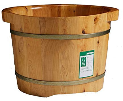 Seau de sauna, seau de baignoire en bois pur, fait à la main, accessoires de sauna pour bac à pieds, tonneau de bain relaxant pour les pieds Friendship Years