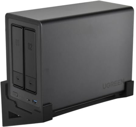 Support mural compatible avec UGREEN NASync DXP2800, console murale avec matériel de montage.
