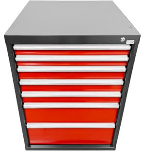 PAULIMOT Schubladenschrank 725 x 750 x 1.000 mm (B x T x H) mit sieben Schubladen