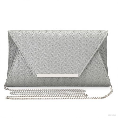 BAIGIO kuvertväska dam PU-läder aftonväska elegant handväska svart brudväska kedjeväska för bröllop dam väska liten axelväska crossbody bag, #2 sliber