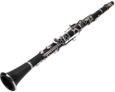 Luocute Clarinetto Chiave G 17 Tasti Strumento a Fiato Clarinetto Professionale con Molle Ad Ago Importate Cuscinetti in Pelle per Studenti Principianti Band Performance