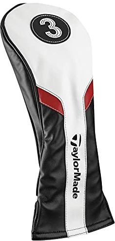 TaylorMade Golf Fairway Headcover, Black|White, Large