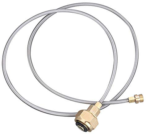 7/16 Gas Adapter, Cam Stove Refill Adapter, Stove Hose Adapter, Outdoor Cam Stove Use Household LPG Bottle Gas Tank Conversion Head Adapter for Outdoor Cam Cooker Use