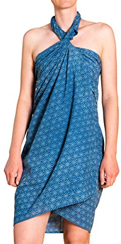 PANASIAM Sarong Indigo Asanoha, 188x100cm