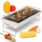 Moss & Stone Holzkohlegrill für den Tisch, tragbar, 45,7 cm
