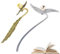 YIZWINS 2 Stück Harry Lesezeichen, Harry Lesezeichen Metall, Goldener Schnatz Lesezeichen, Bookmark Bücher, Personalisiertes Lesezeichen, Geschenke für Leseratten/Damen/Teenager/Mädchen