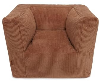 Jollein Kindersessel - Corduroy, Caramel - 1 bis 4 Jahre - Für Jungen und Mädchen - Sitzsack Kinder