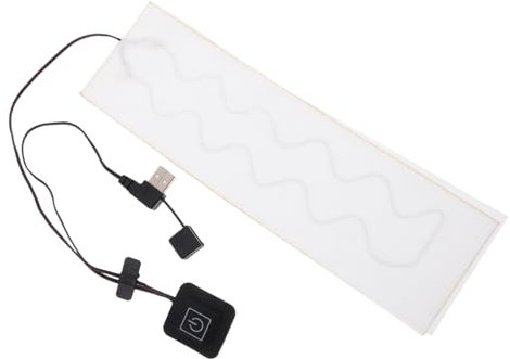 SOIMISS Heiztuch USB Heizpad Kohlefaser Schal Elektroheizung 3 Temperaturmodi Weich Angenehm für Winter Nackenwärmer Elektrische Heizmatte Weiß 1 Stück