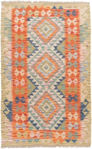 Nain Trading Kilim Afghan 77x122 Tessuto a mano Tappeto orientale Tappeto In lana