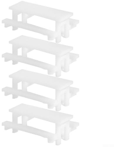 Spielzeugfigur Modell Realistische Vintage Bänke Perfekt für Puppenhaus Enthusiasten (Weiß)