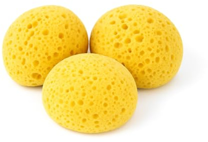 Sea Sponge 3 Pack - Natural Soft Exfoliating Bath and Face Sea Sponges - Ultra-Soft, Hypoallergenic & Gentle for Sensitive Skin | Premium Hand-Harvested | Atlantix Accessories