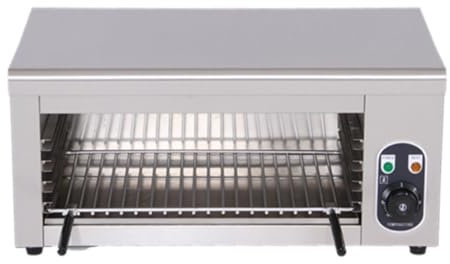 KLYDBMYT Forno per salamandra da banco, Grill per Formaggio, Macchina per sciogliere Il Formaggio in Acciaio Inox, per ristoranti, cucine e panini (220 V)