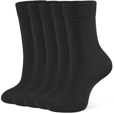 CLOSEMATE 5 Paia Calzini Cotone Traspiranti Classici Metà Polpaccio