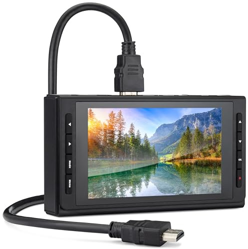 SoundBeast 4K HD Video Capture Box - Capture or Live Stream Video (with Audio) from HDMI [Content-Protected Sources Not Supported], AV, VHS, VCR, DVD, Camcorders, Hi8, MiniDV - 5 LCD & Speaker