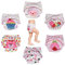 HaimoBurg Confezione da 6 Impermeabili Cotone Mutandine di Apprendimento per Bambino (2-3 Anni, B),Rosa