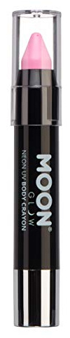 Moon Glow - Neon UV Paint Stick Body Crayon for the Face & Body – Pastel Pink