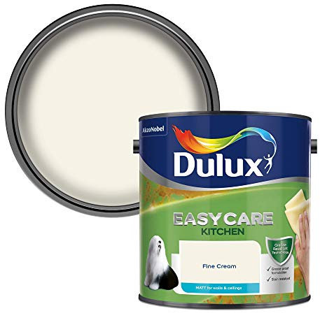 Dulux Easycare Kitchen Matt Emulsion Paint - Fine Cream - 2.5L