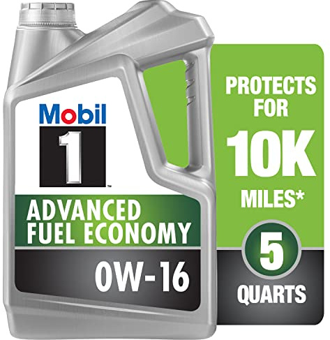 Mobil 1 Advanced Fuel Economy Full Synthetic Motor Oil 0W-16, 5 Quart
