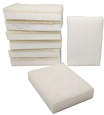 Replacement Eraser Sponges for Extension Handle Kit (8pk) Cleans Like Magic to Remove Soap Scum, Dirt, Grime, Grease, and Black Scuff Marks